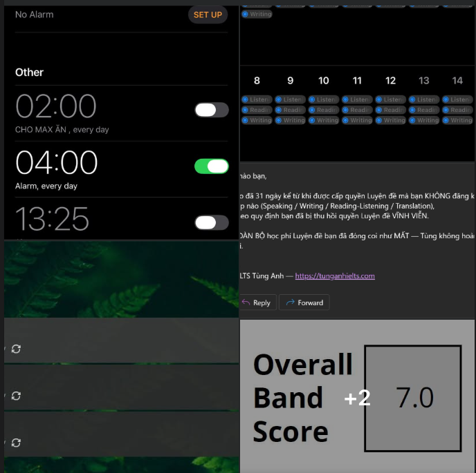 Kết quả Overall Band 7.0 (+2.0)
